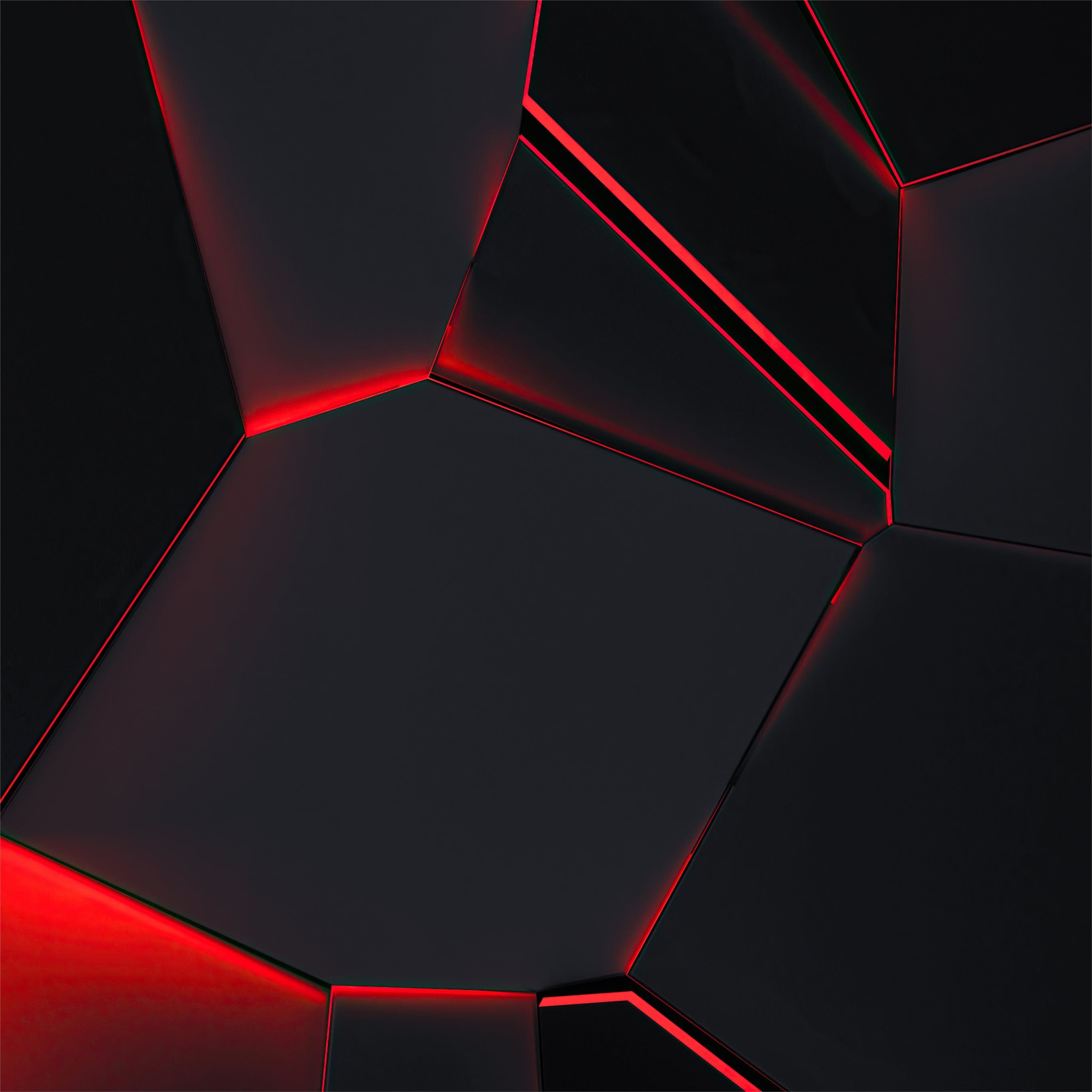 red glows 4k iPad Pro Wallpaper Free