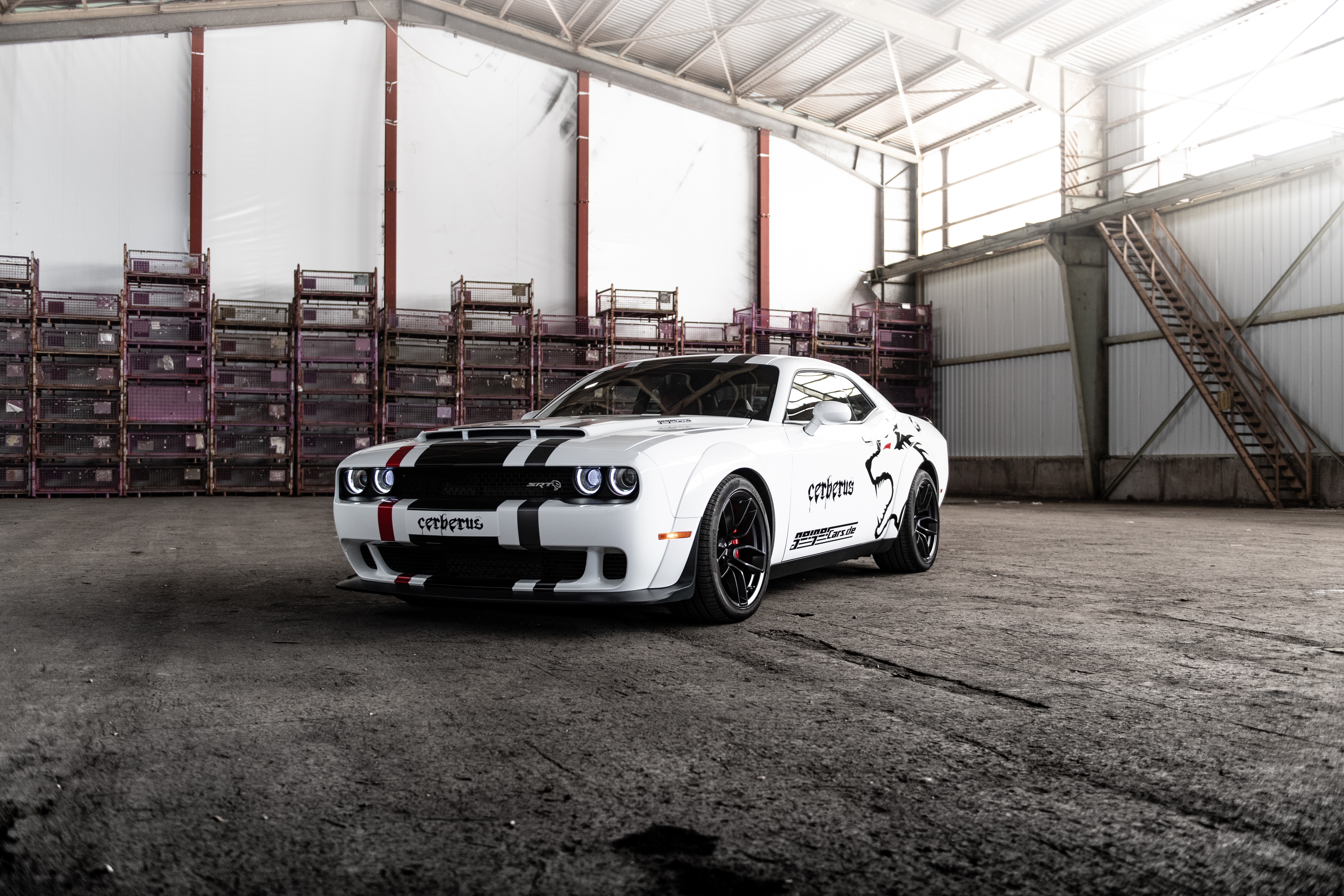 Download Muscle Car White Car Car Dodge