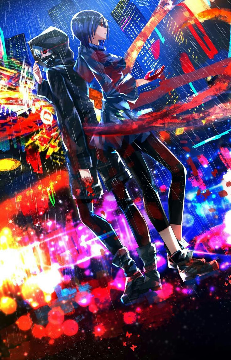 Kaneki Ken and Kirishima Touka. She