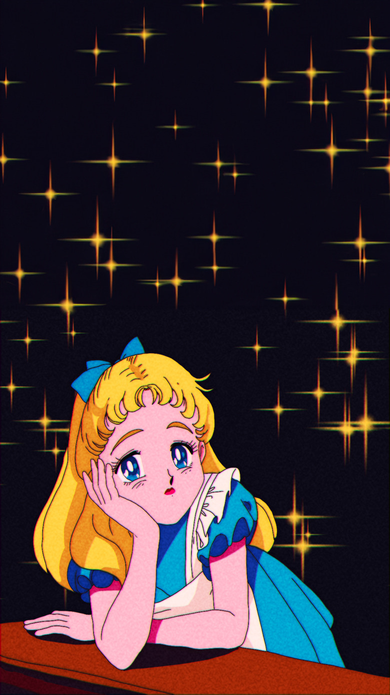 Alice in Wonderland 90s Anime Style