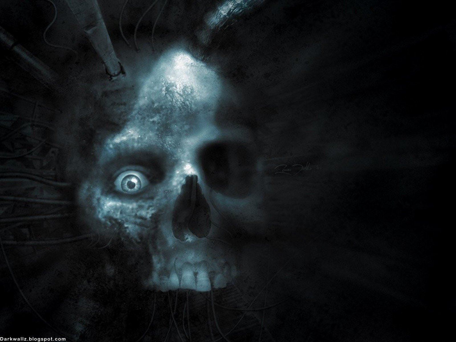 Dark Gothic Skull: HD Wallpaper
