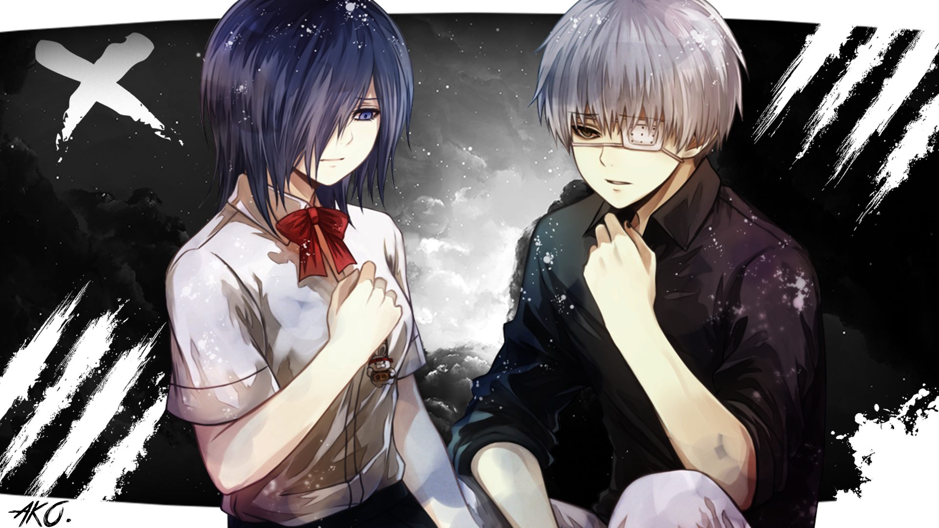 TOUKA AND KANEKI TOKYO GHOUL