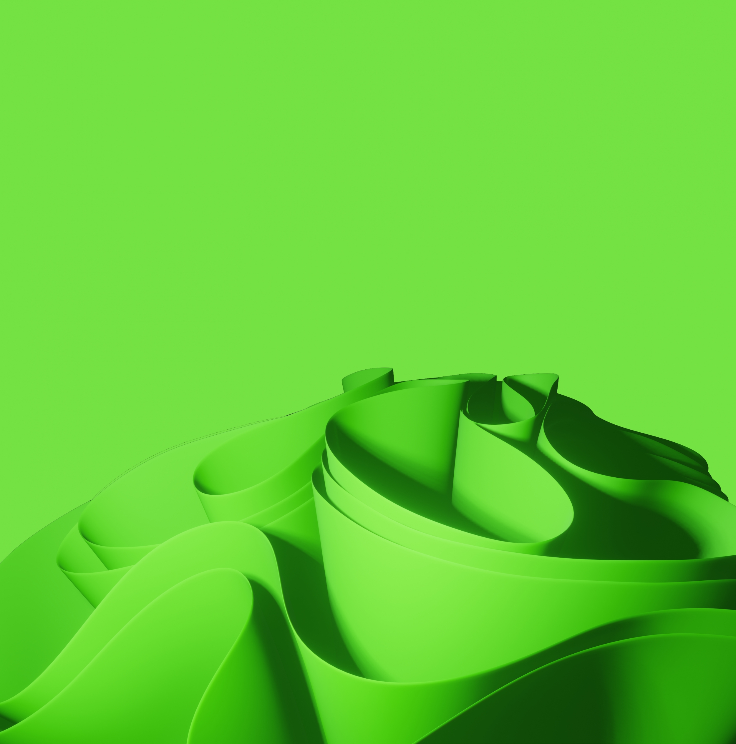 Windows 11 Inspired Wallpaper In Green