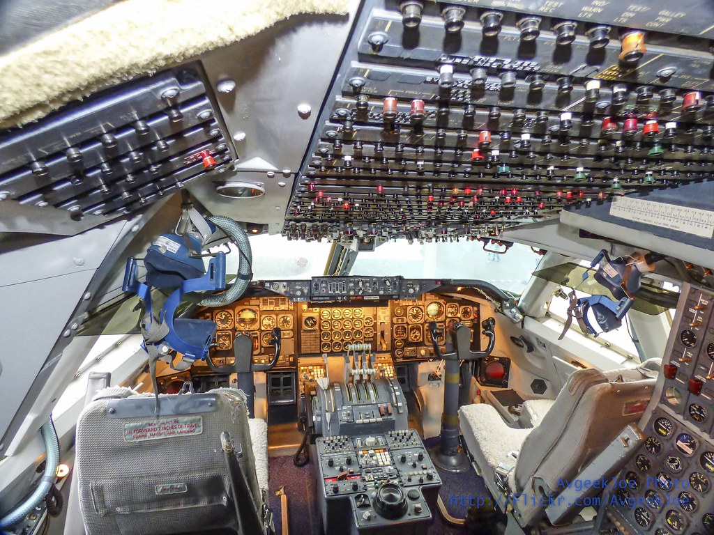 A View Inside A 1960s Era Cockpit