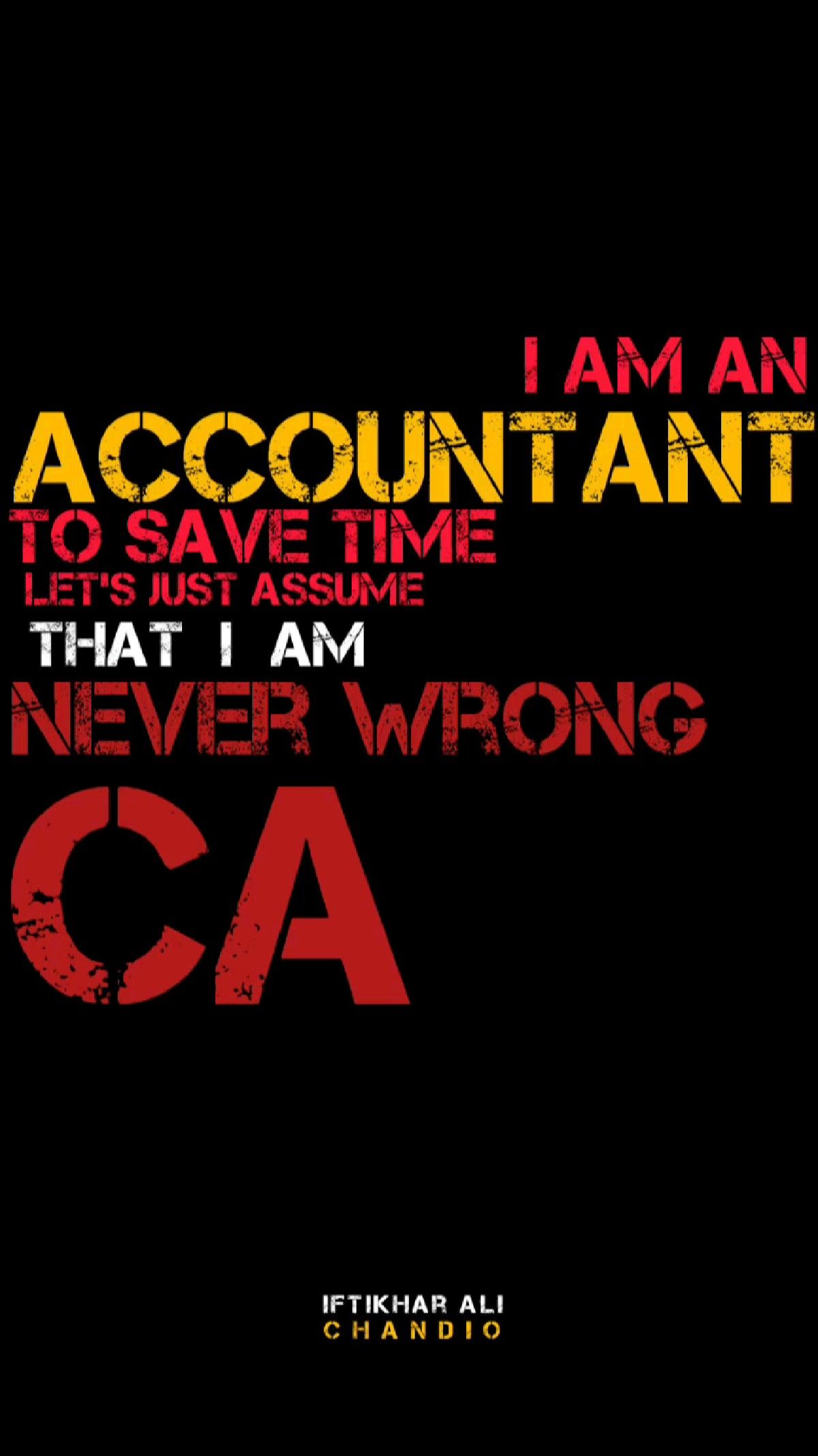 Chartered accountant #CA