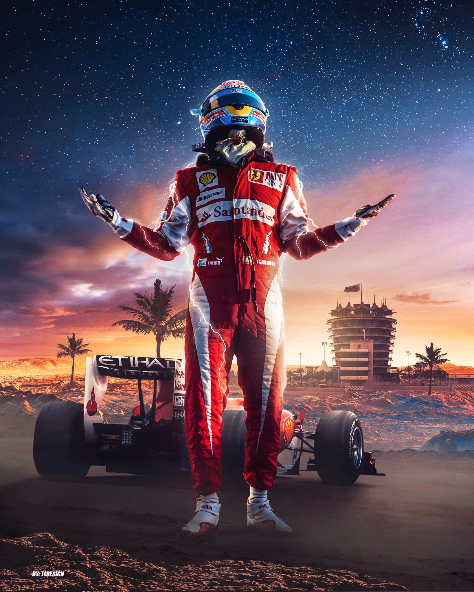 Fernando Alonso #BahrainGP 2010 poster