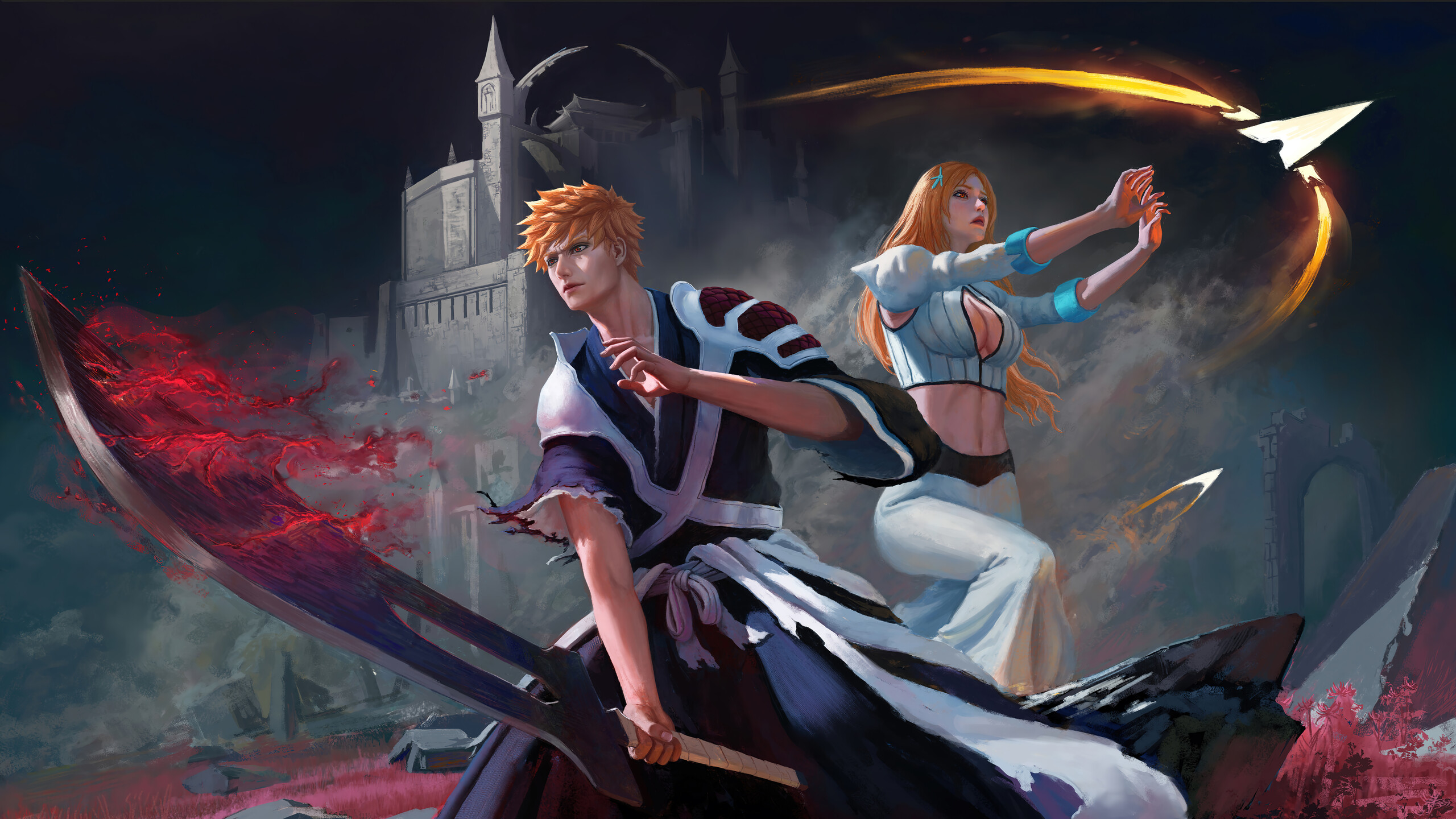 Ichigo Orihime Bleach 1000 Year Blood