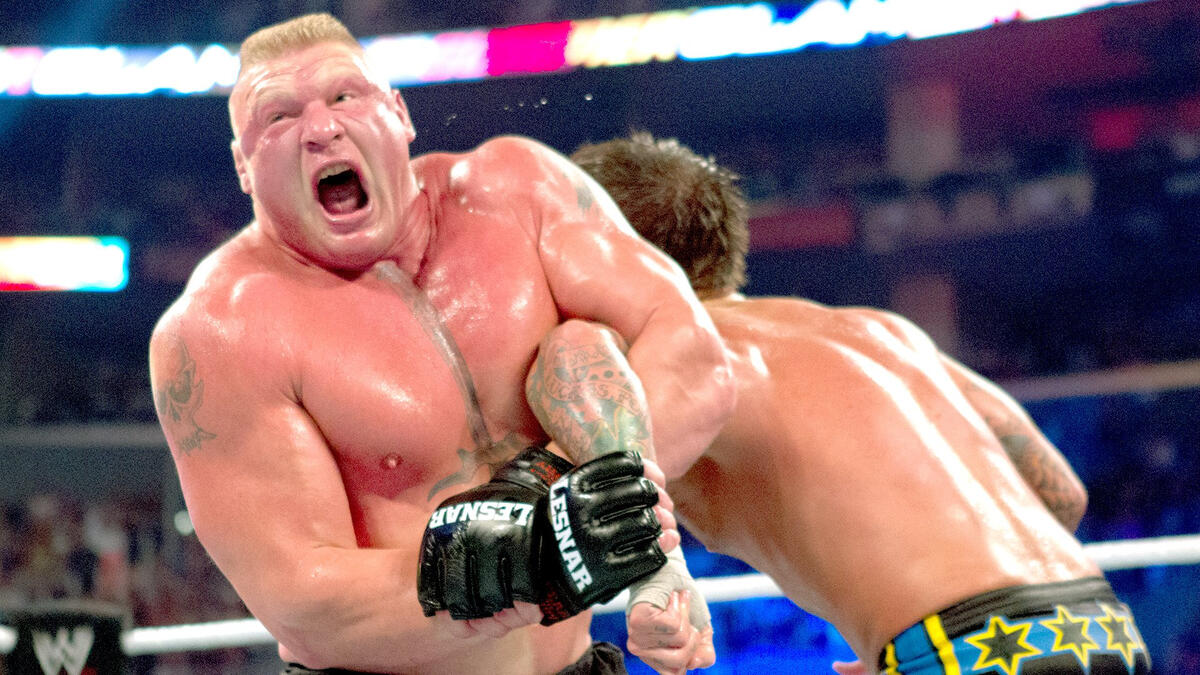 Brock Lesnar's most intense faces