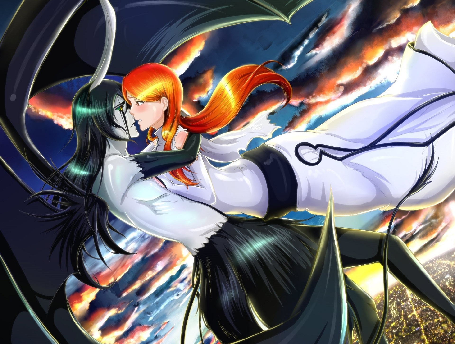 Wallpaper love, pair, Bleach, Bleach