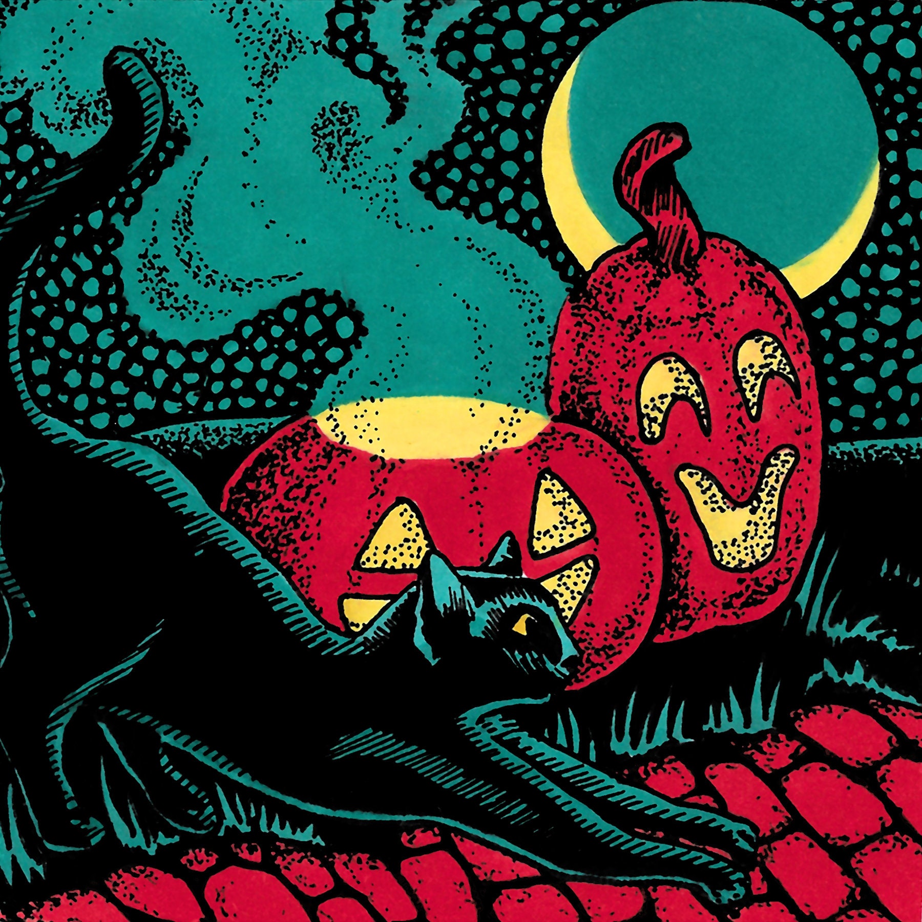 Vintage Halloween Art Print