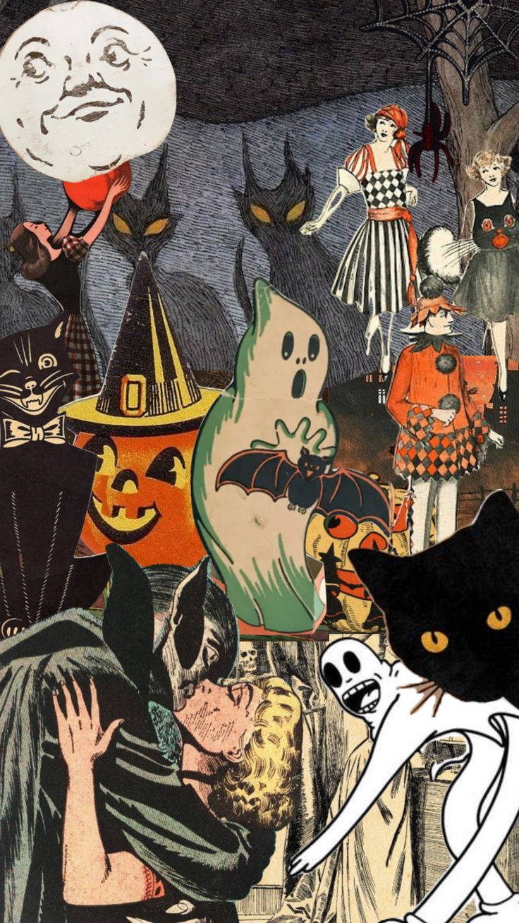 Vintage Halloween. Halloween wallpaper
