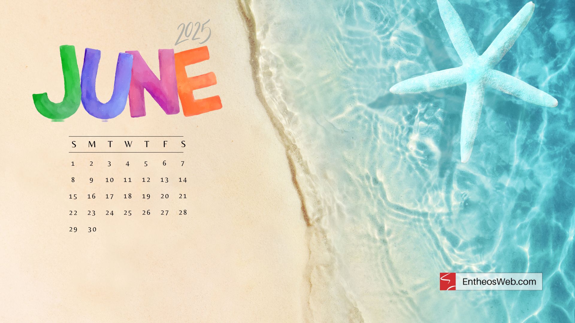 June 2025 Desktop Wallpaper Background