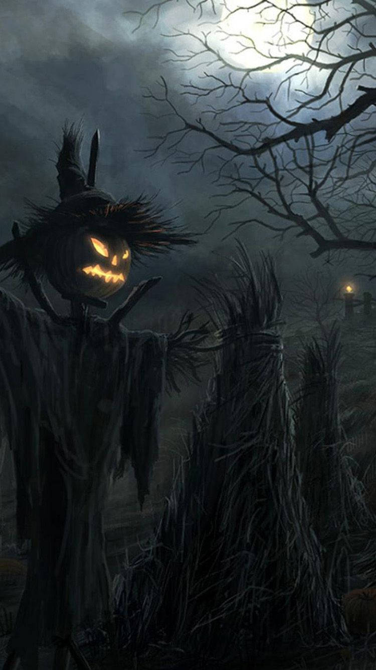 Scary Halloween iPhone Theme Wallpaper