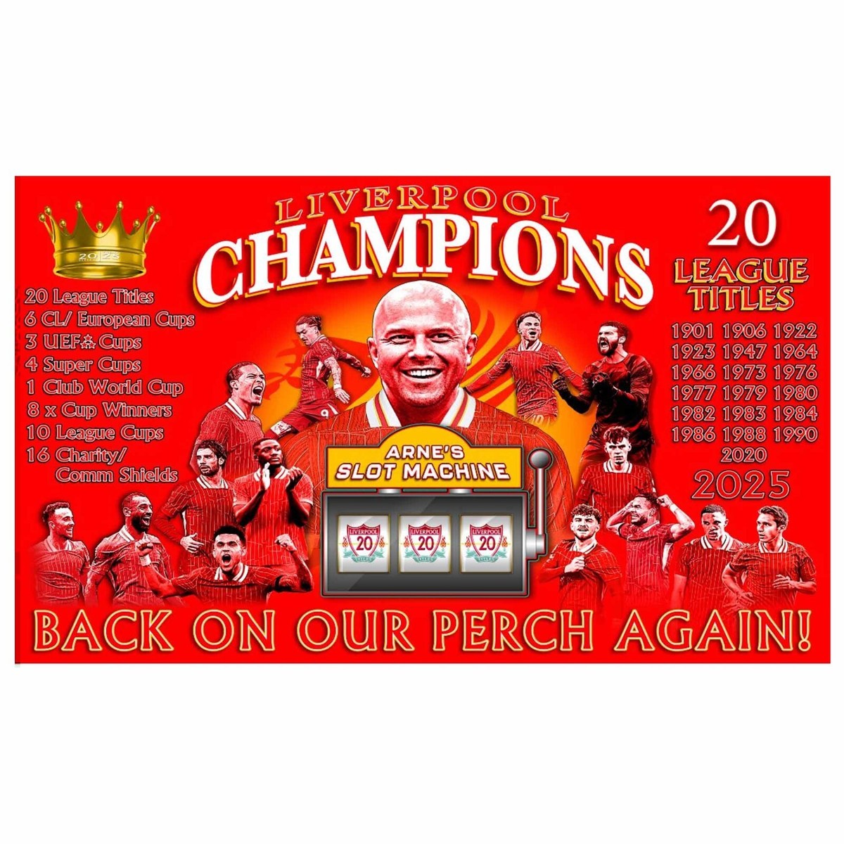 Giant Liverpool 2025 Champions Flag