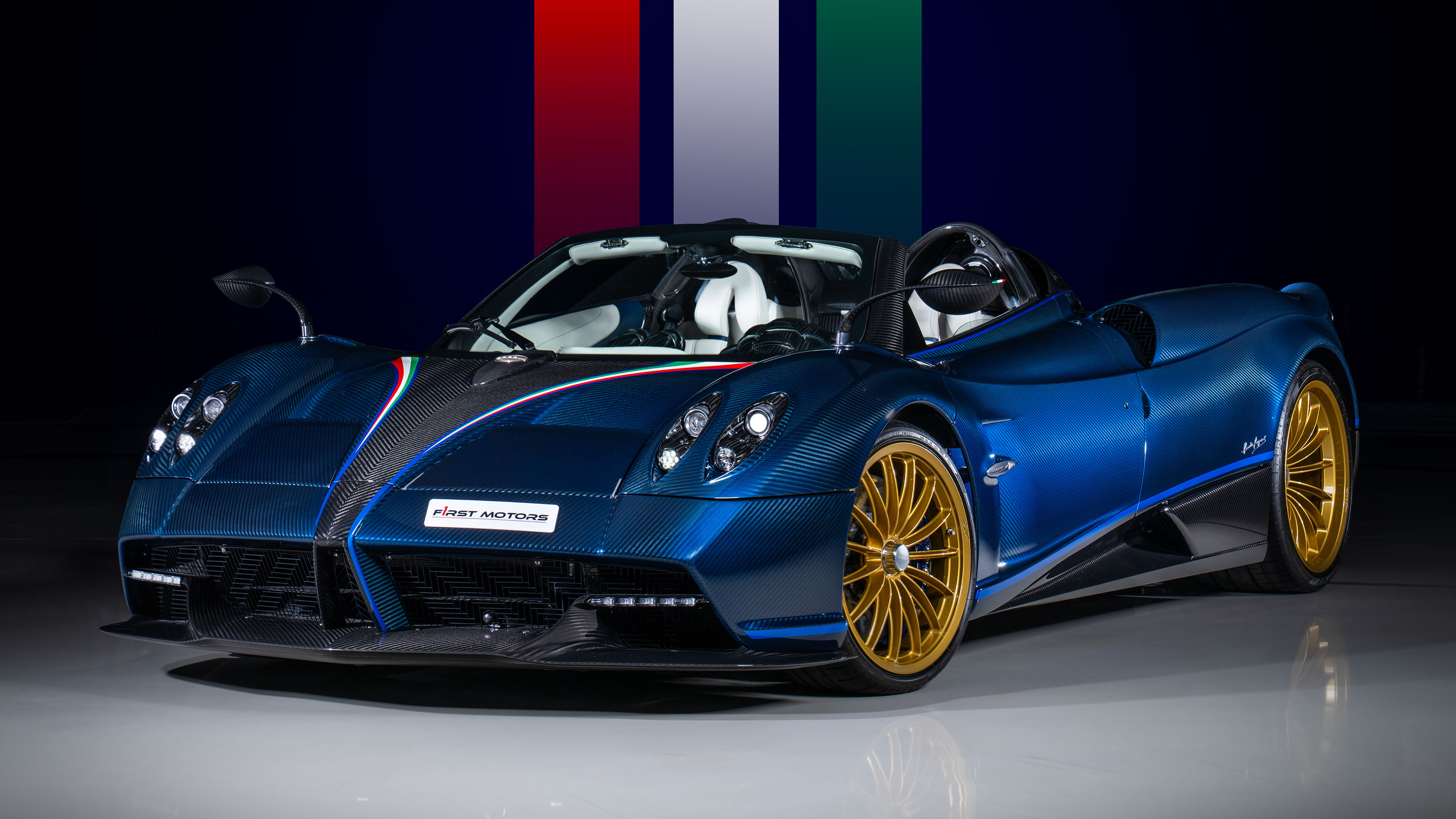 Pagani Huayra Tricolore 4K Wallpaper