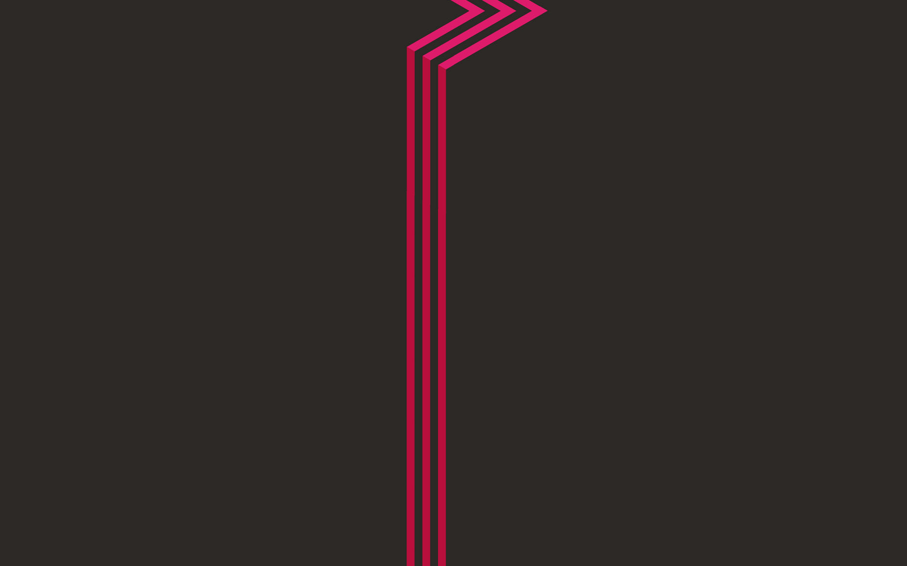 Minimal Red Dark Line Abstract
