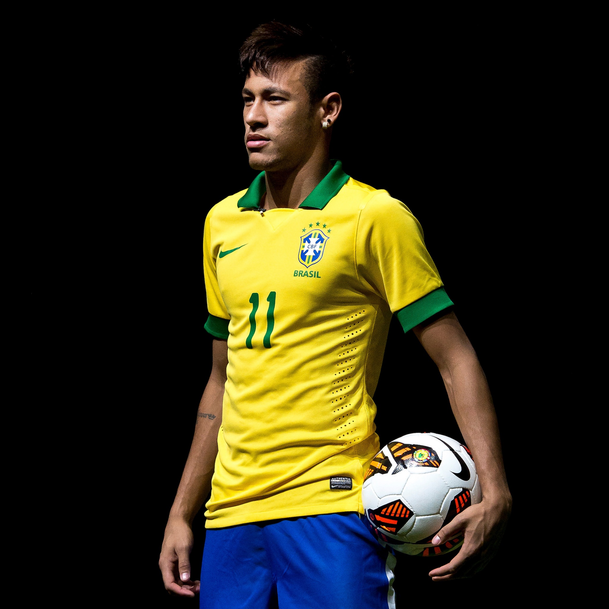 Neymar Jr Wallpaper 4K, Black background