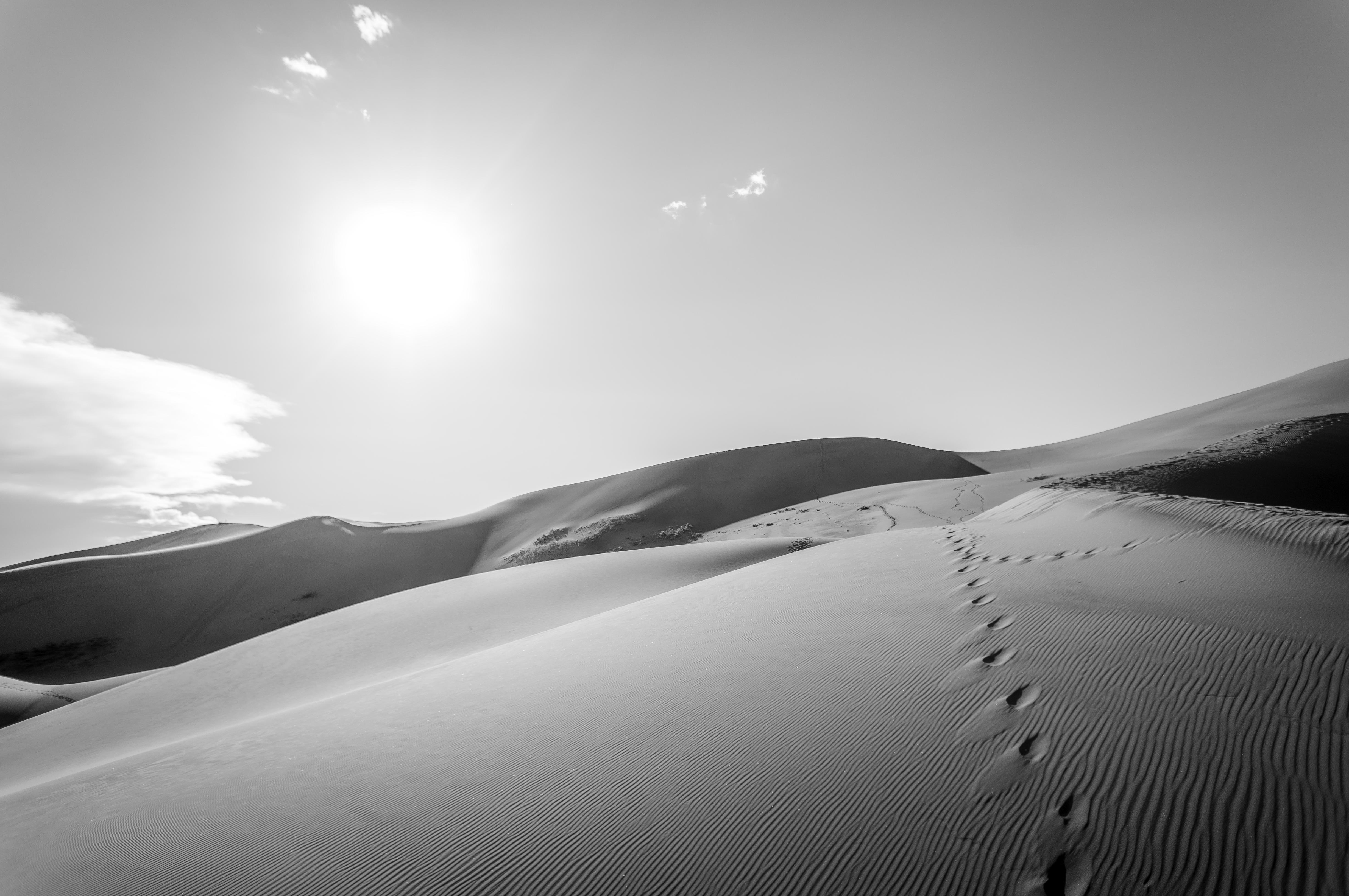 Download Footprint Black & White Sand