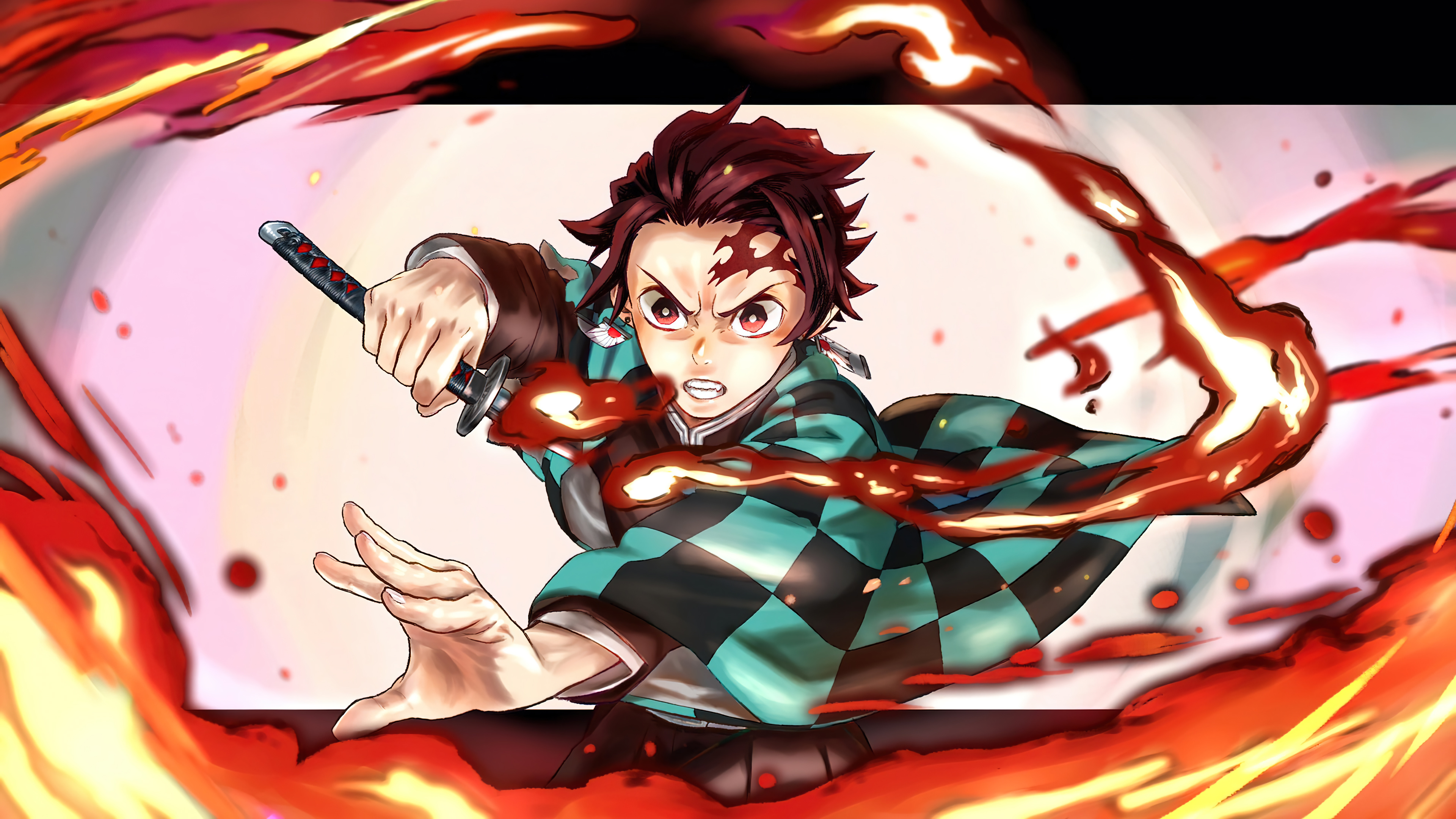 Tanjiro Kimetsu no Yaiba Wallpaper 4K