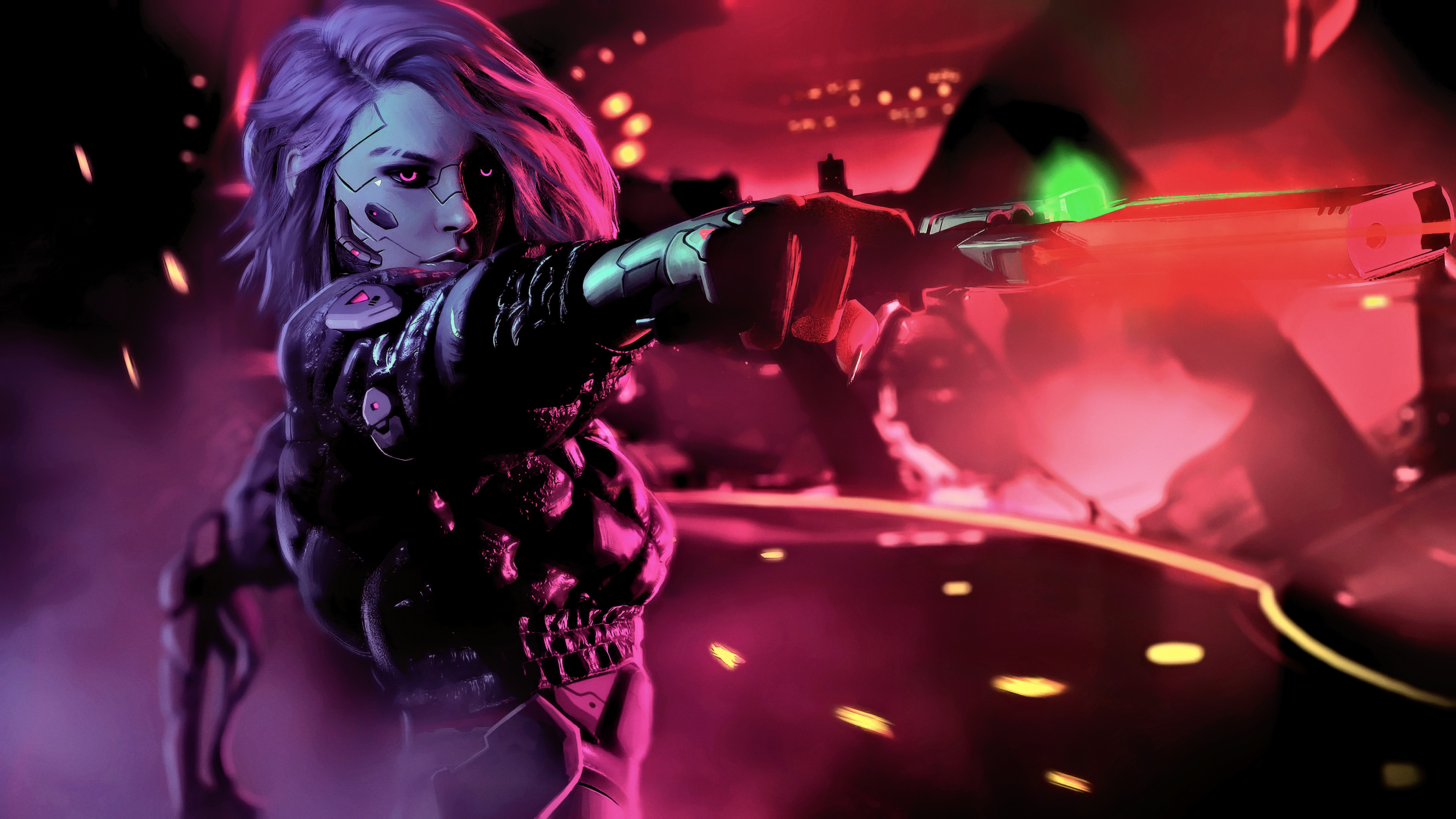 Cyberpunk Girl Sci Fi 4K Wallpaper