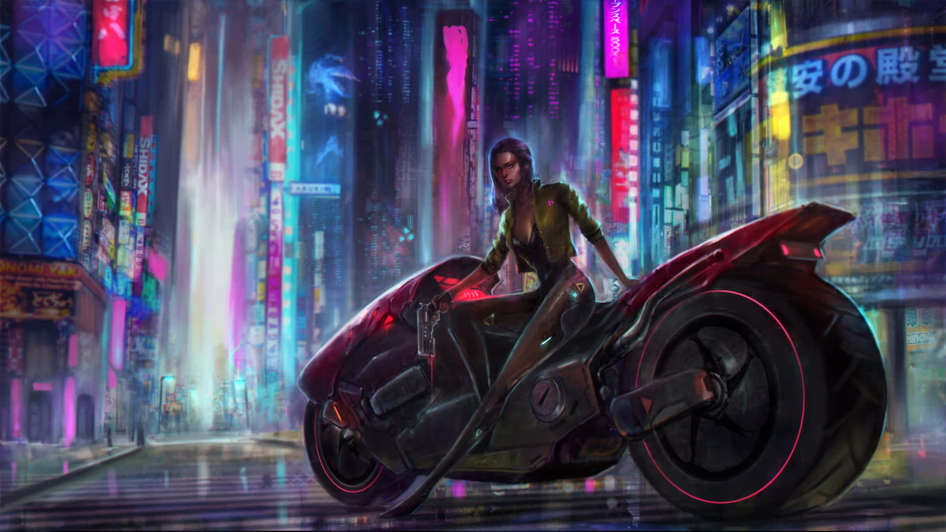 Cyberpunk Big Scooter