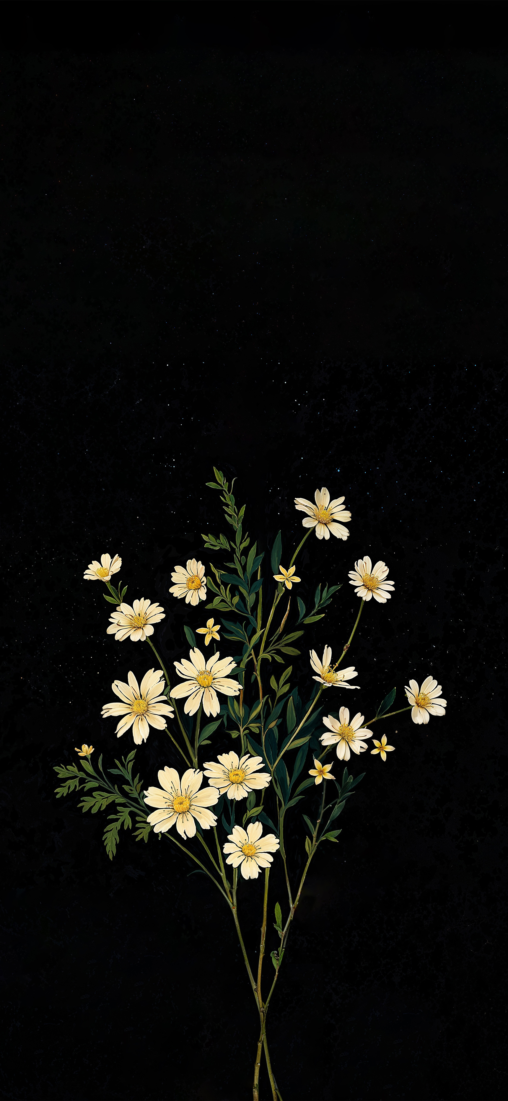 Minimal spring flower wallpaper for iPhone