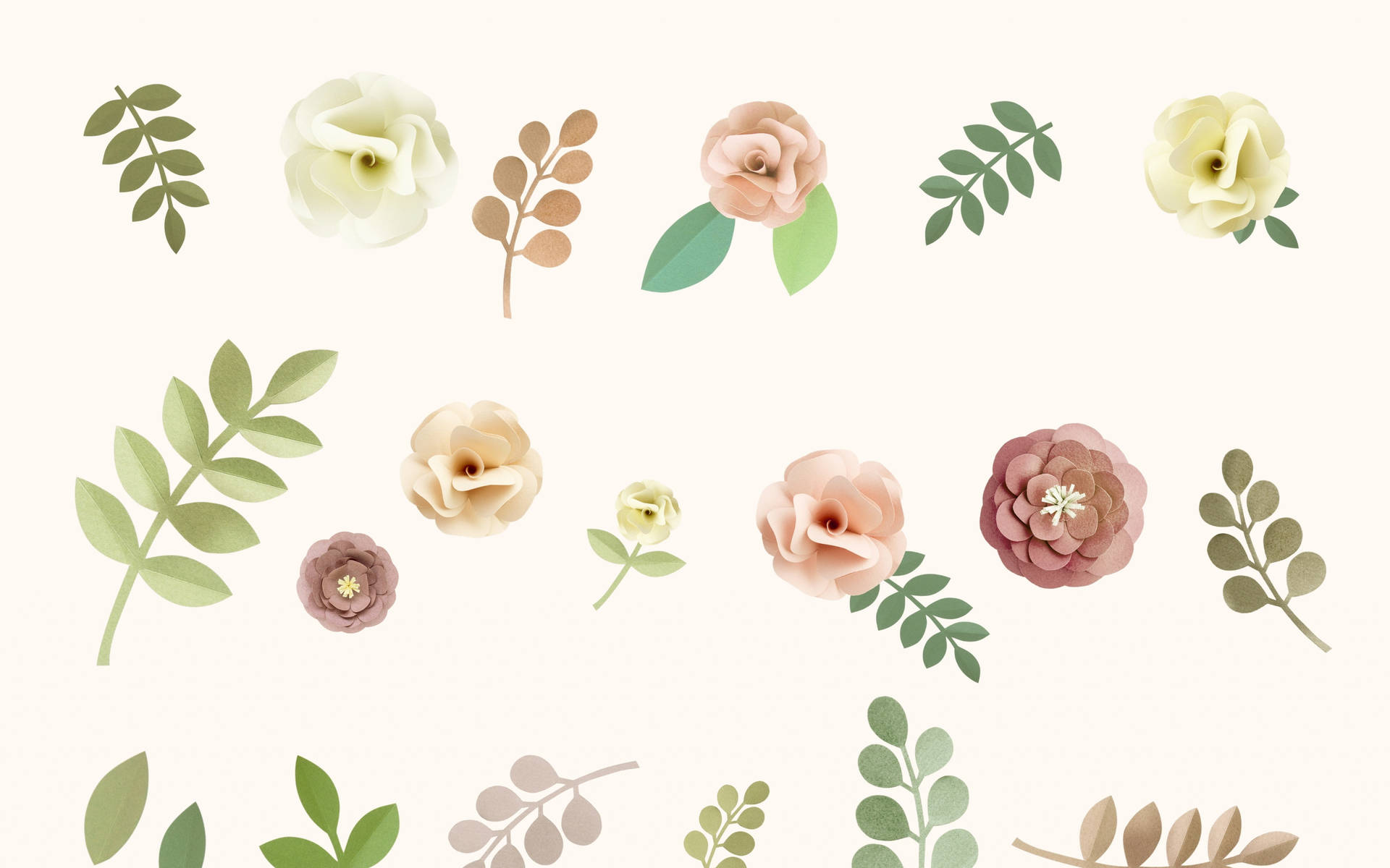 Minimalist Floral Design In Pastel