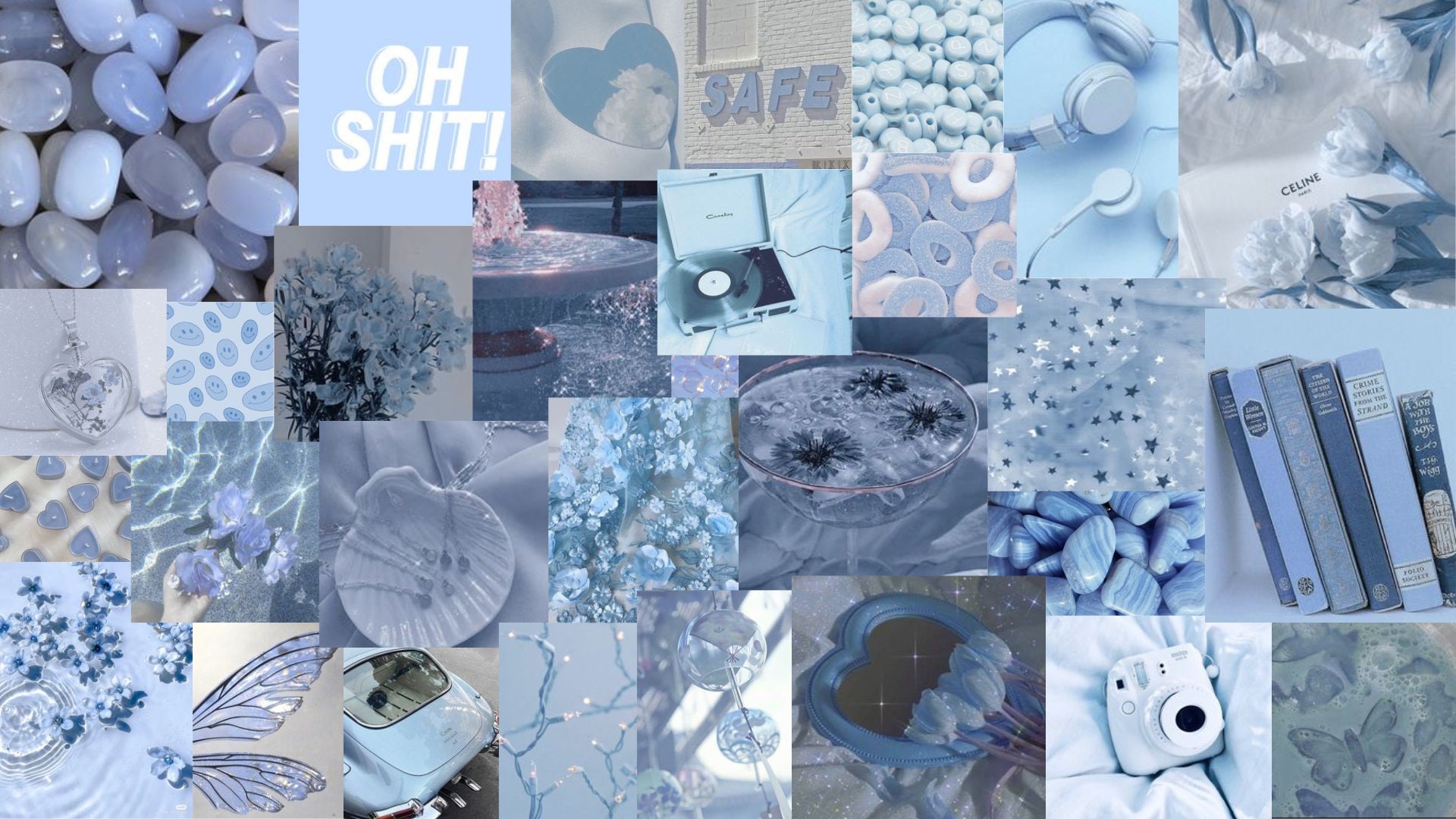 Aesthetic Cute Pastel Blue