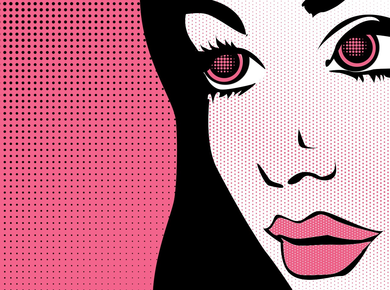 Download Woman, Pop Art, Semitone