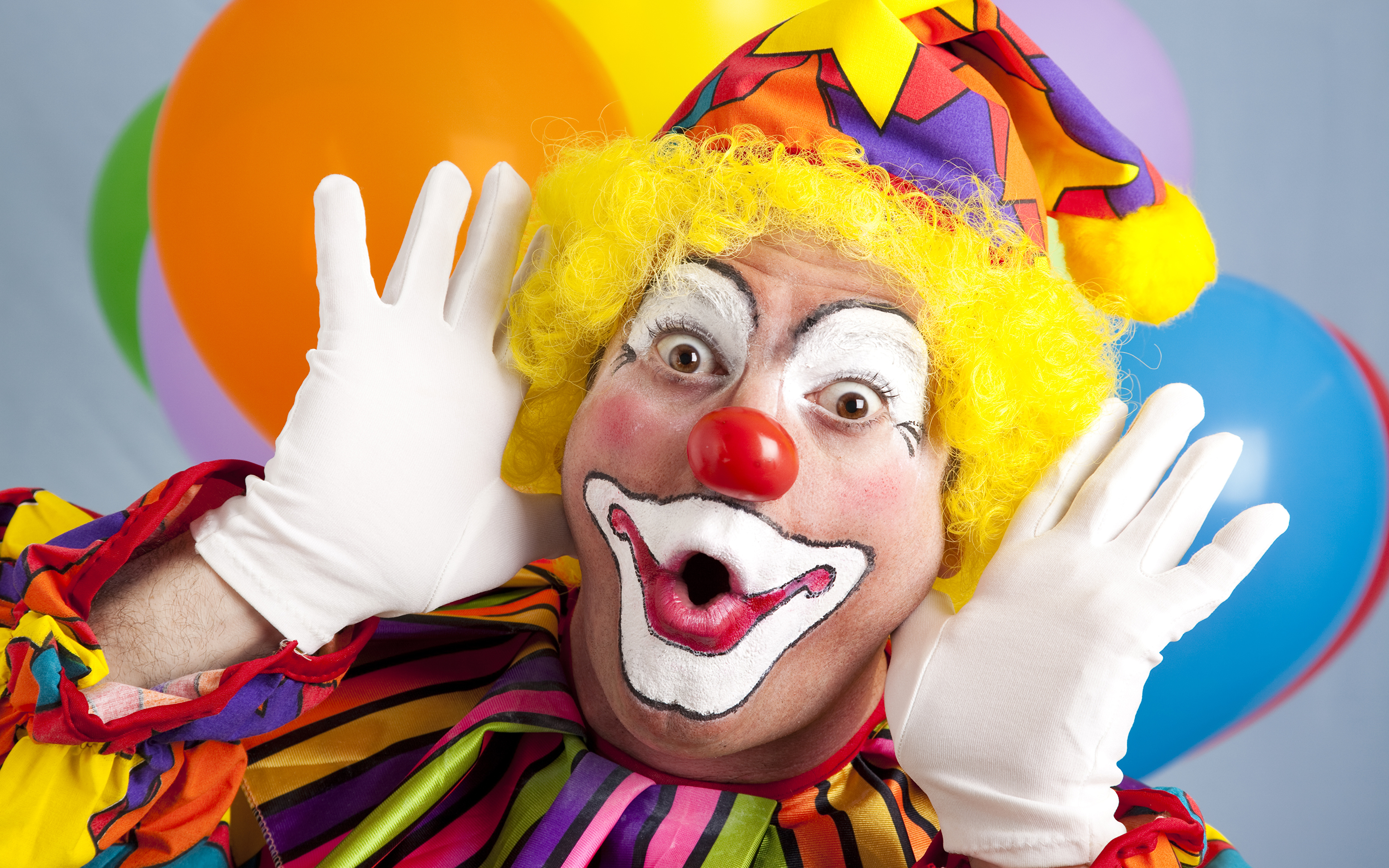 Men Glove Makeup Clown Hands 3840x2400