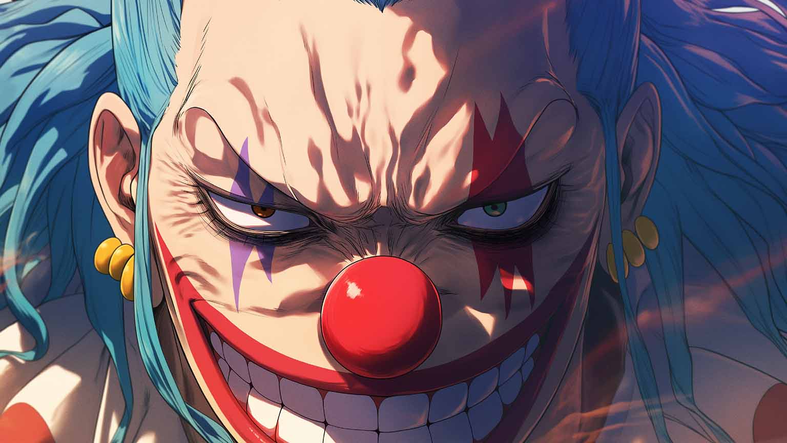 One Piece Buggy Clown Desktop Wallpaper