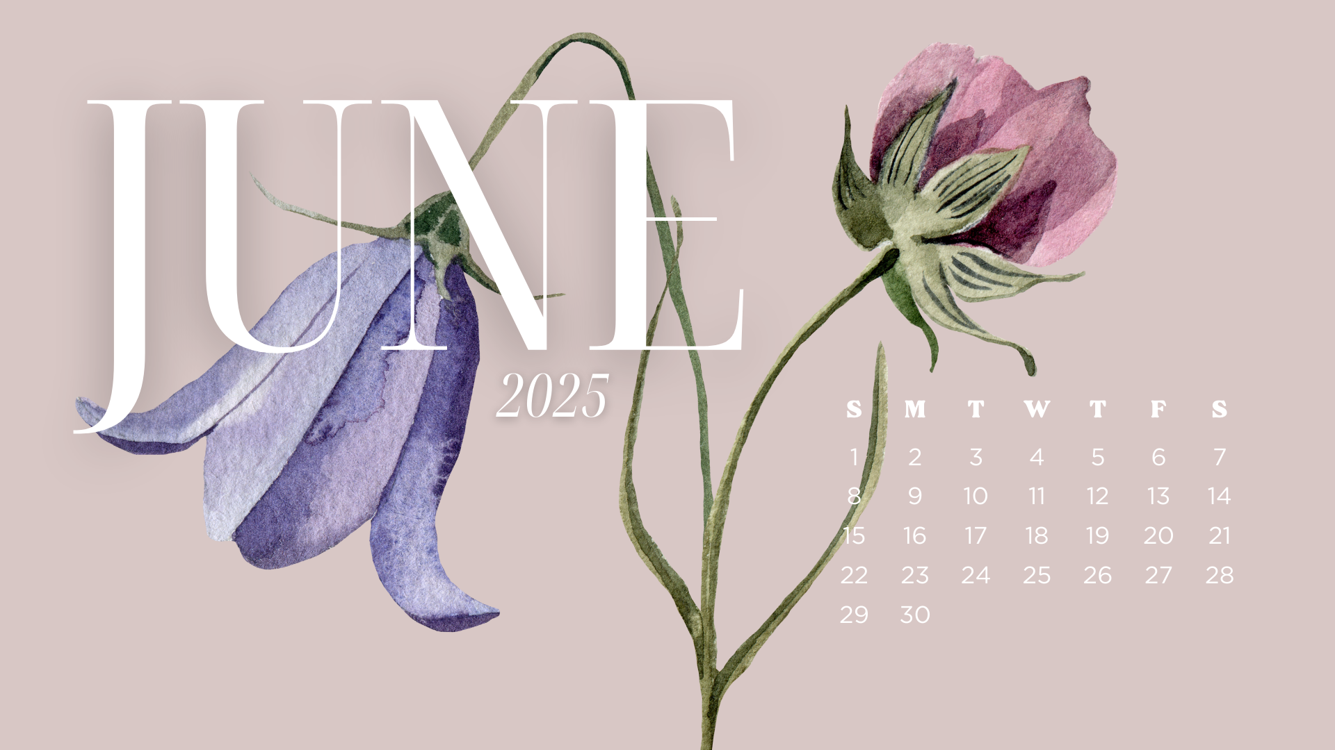 Free June 2025 Desktop Calendar