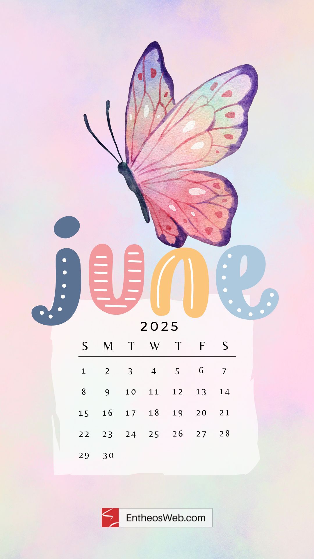June 2025 Phone Wallpaper & Lockscreen