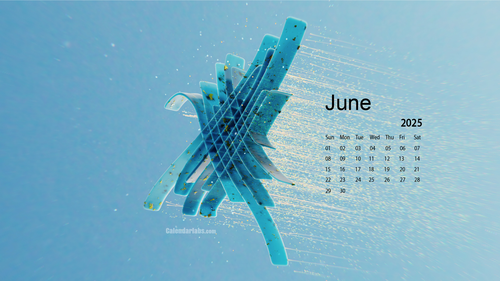 June 2025 Desktop Wallpaper Calendar