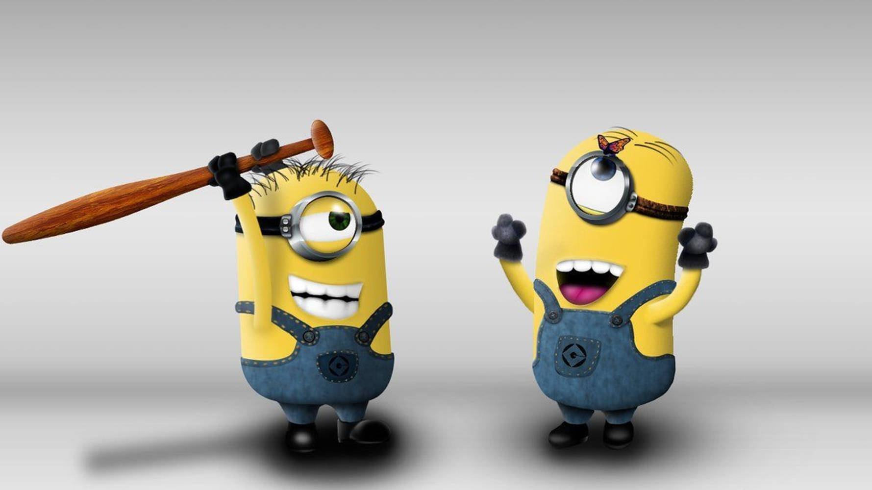 Cute Minion Stuart Playing With Carl