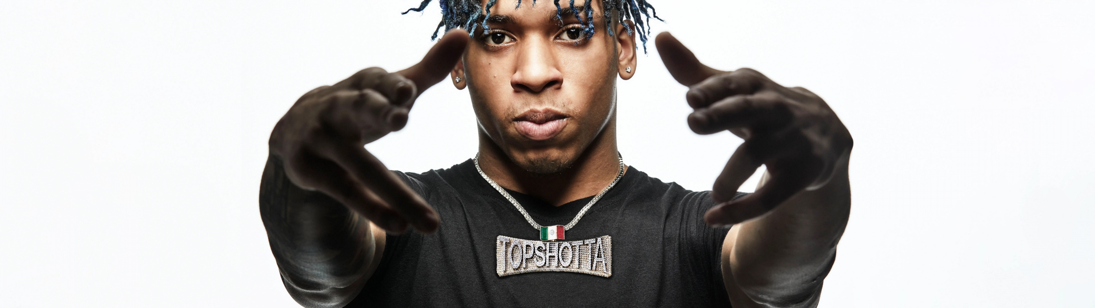 NLE Choppa Wallpaper 4K, White