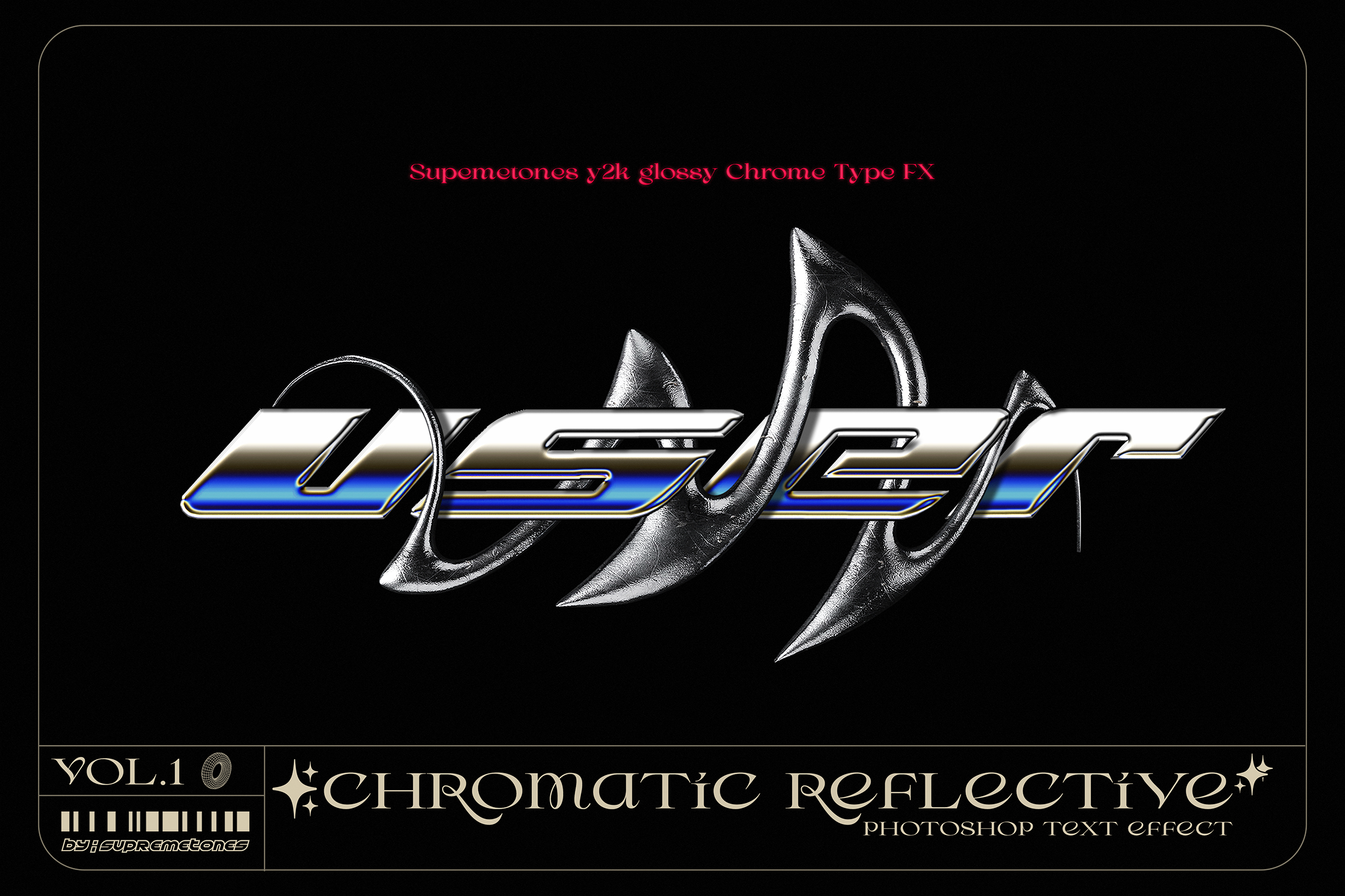 Y2K Glossy Chrome Type FX