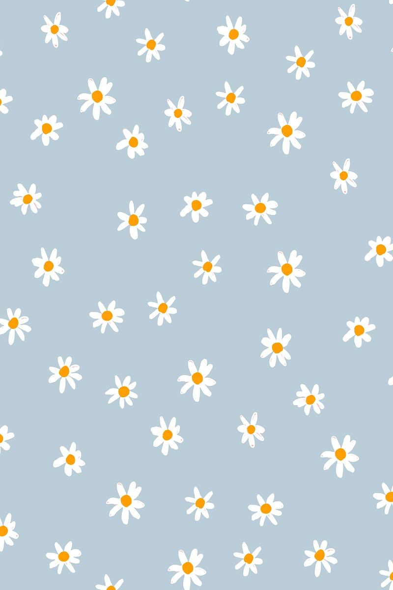 blue background, flower