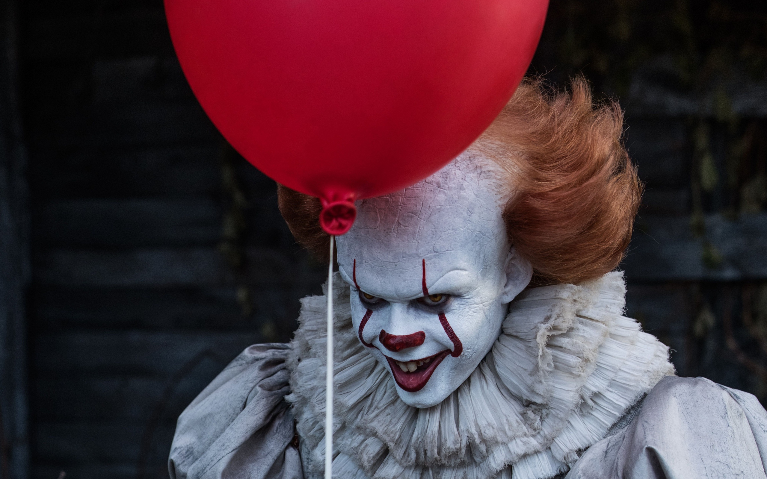 Evil clown character of the new horror