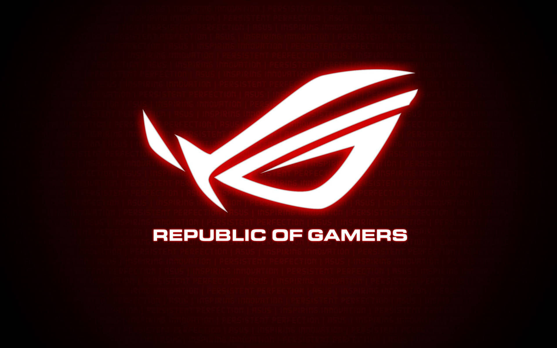 Download Neon Red Asus ROG Logo Wallpaper