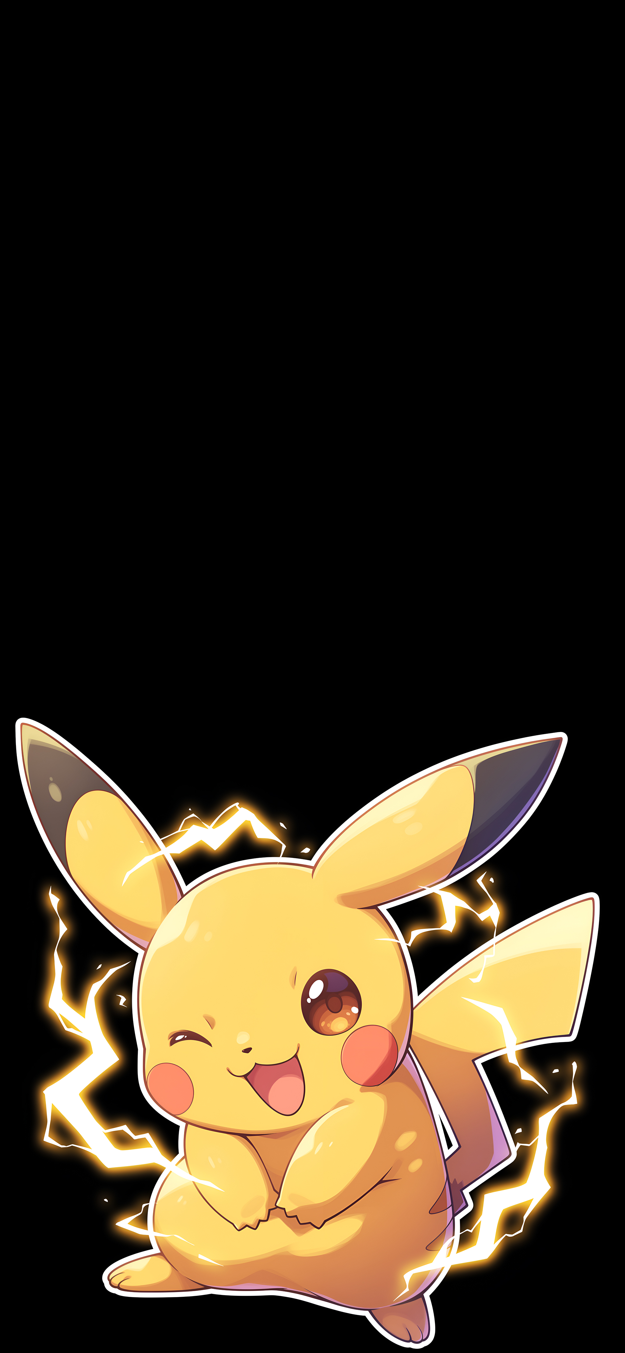 Pikachu Lightning Charm Wallpaper