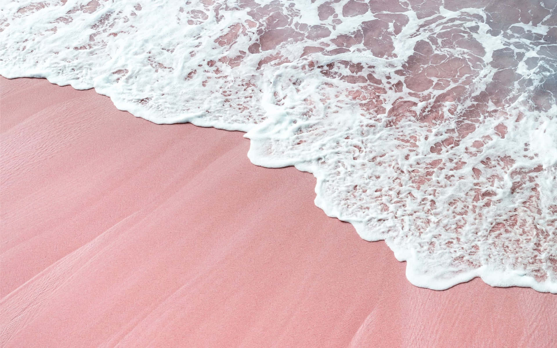 Download A Pink Sand Beach With Waves