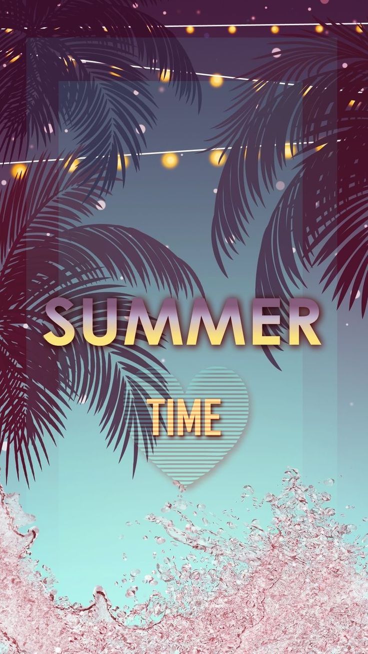 Summer Time Palm Trees Wallpaper
