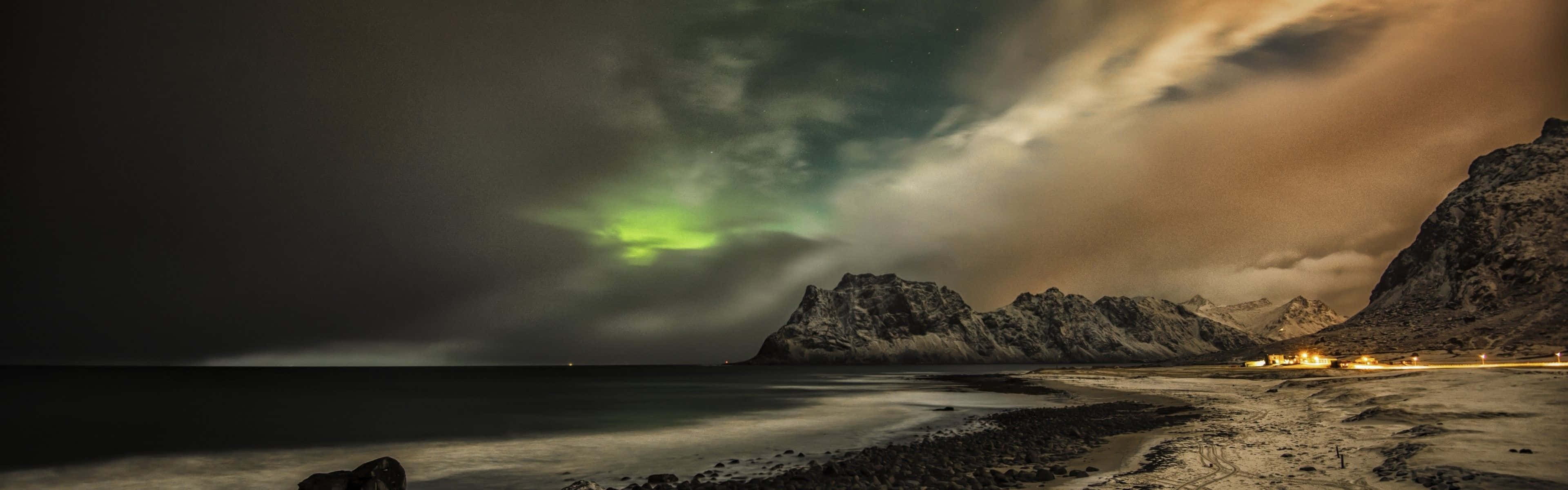 Beach Dual Monitor Wallpaper