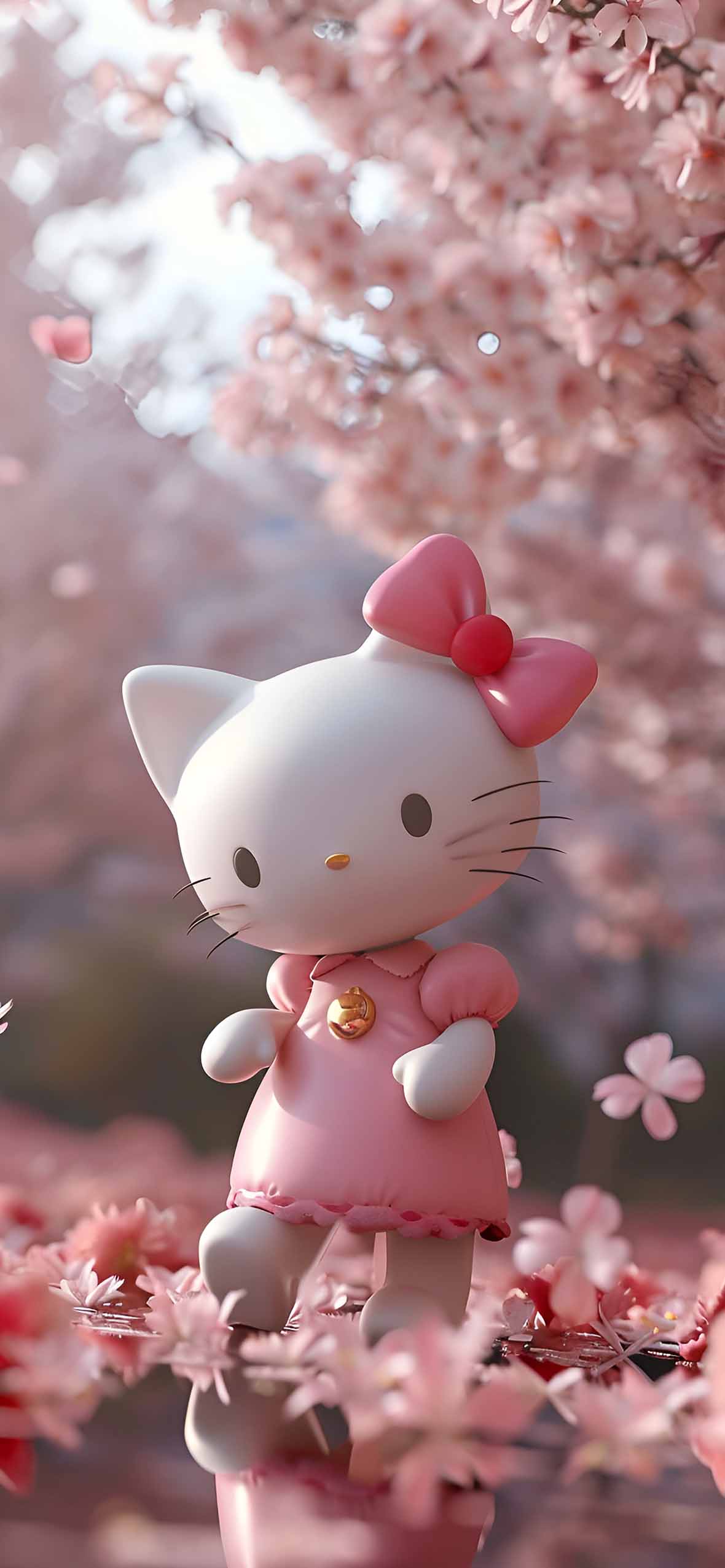 Hello Kitty Under Pink Sakura Cherry