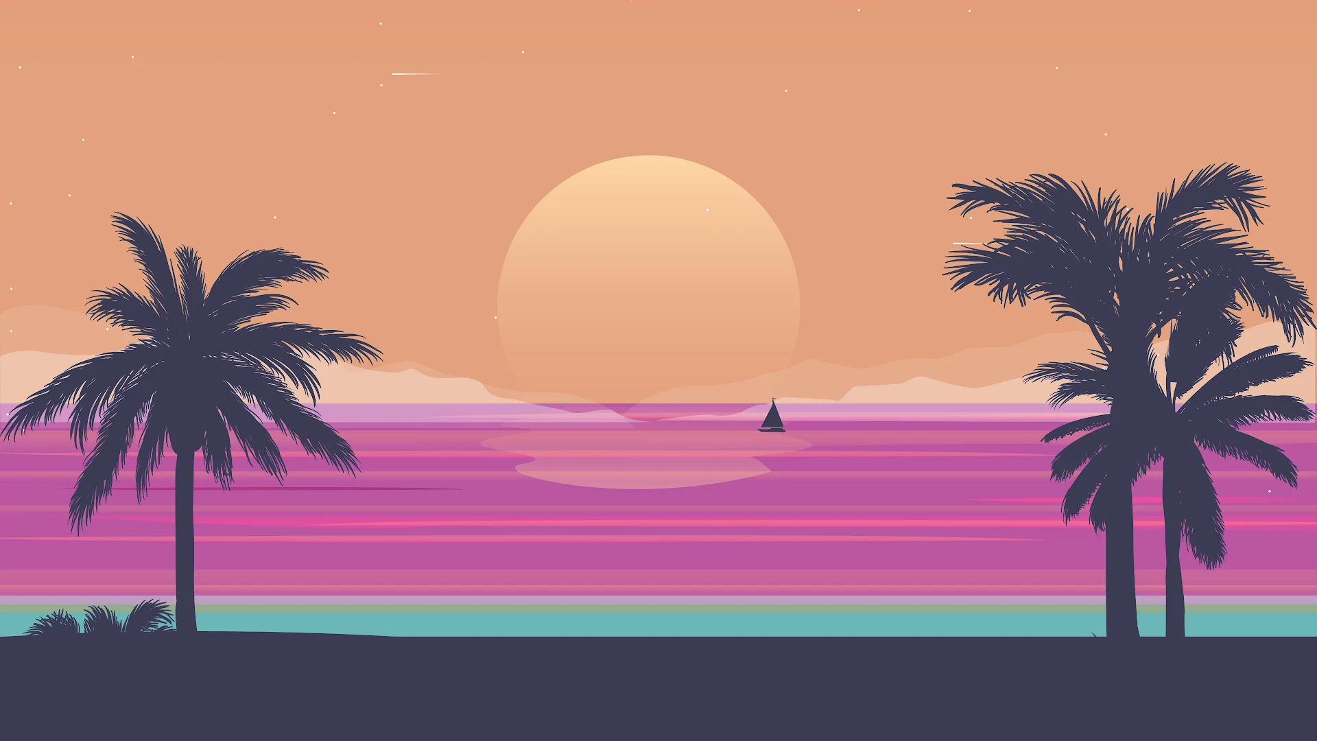 MINIMALIST SUMMER WALLPAPER 4K