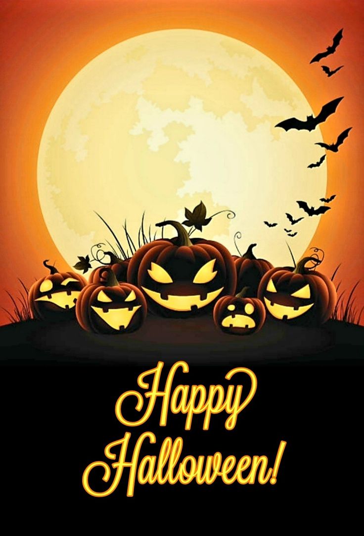 Spooky Halloween Scene with Pumpkins