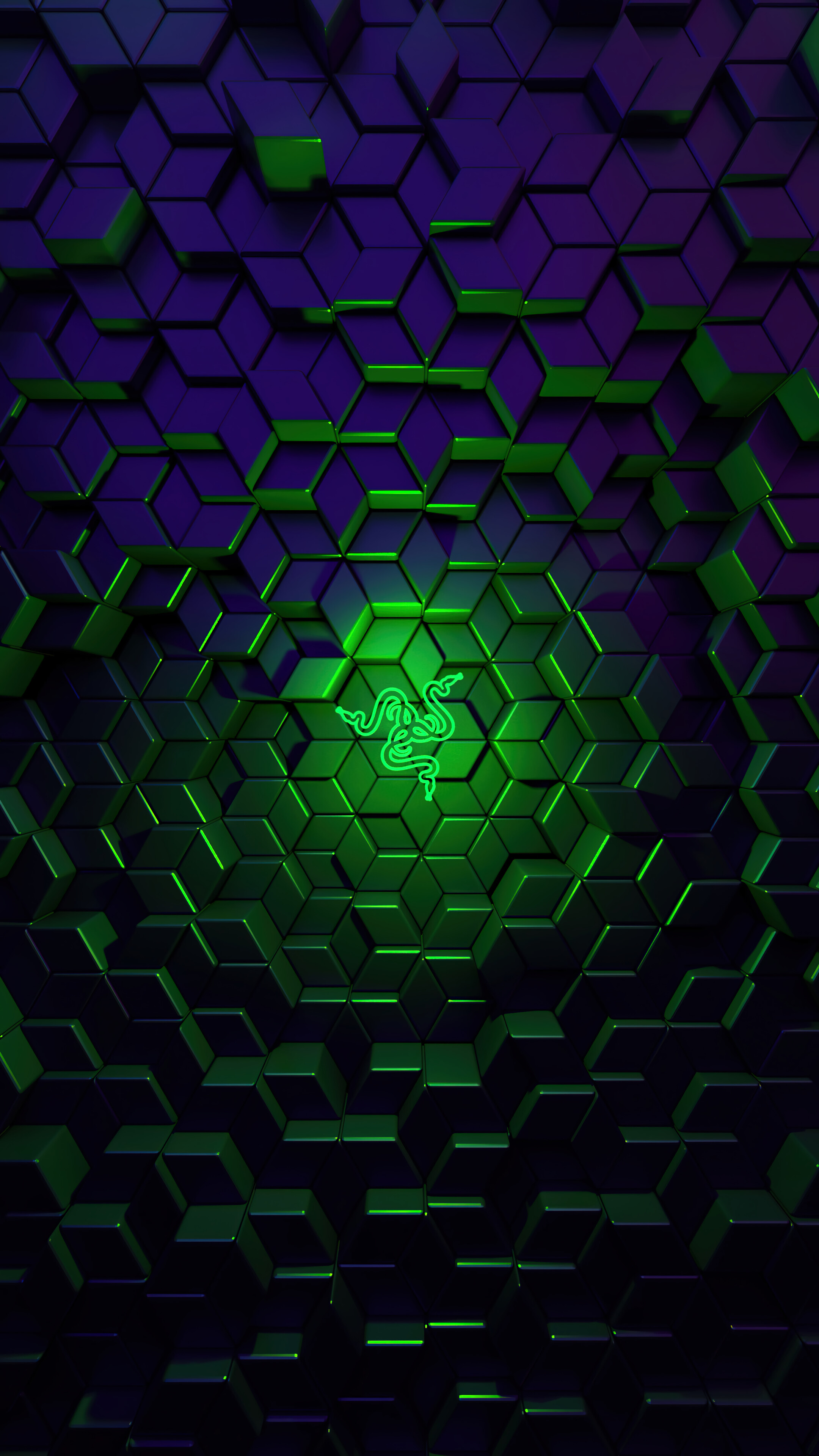 4K Razer Dark Background Wallpaper