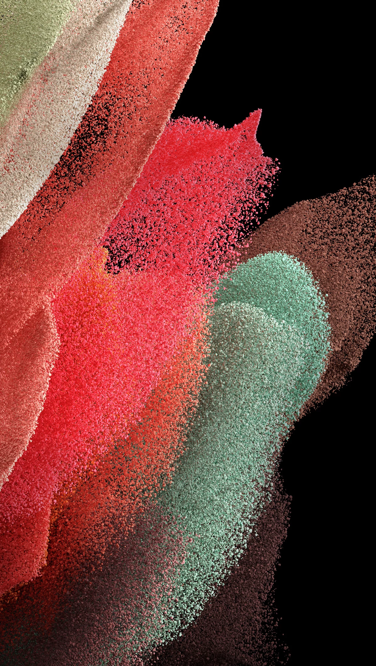 Samsung Galaxy S21 Black background 4K