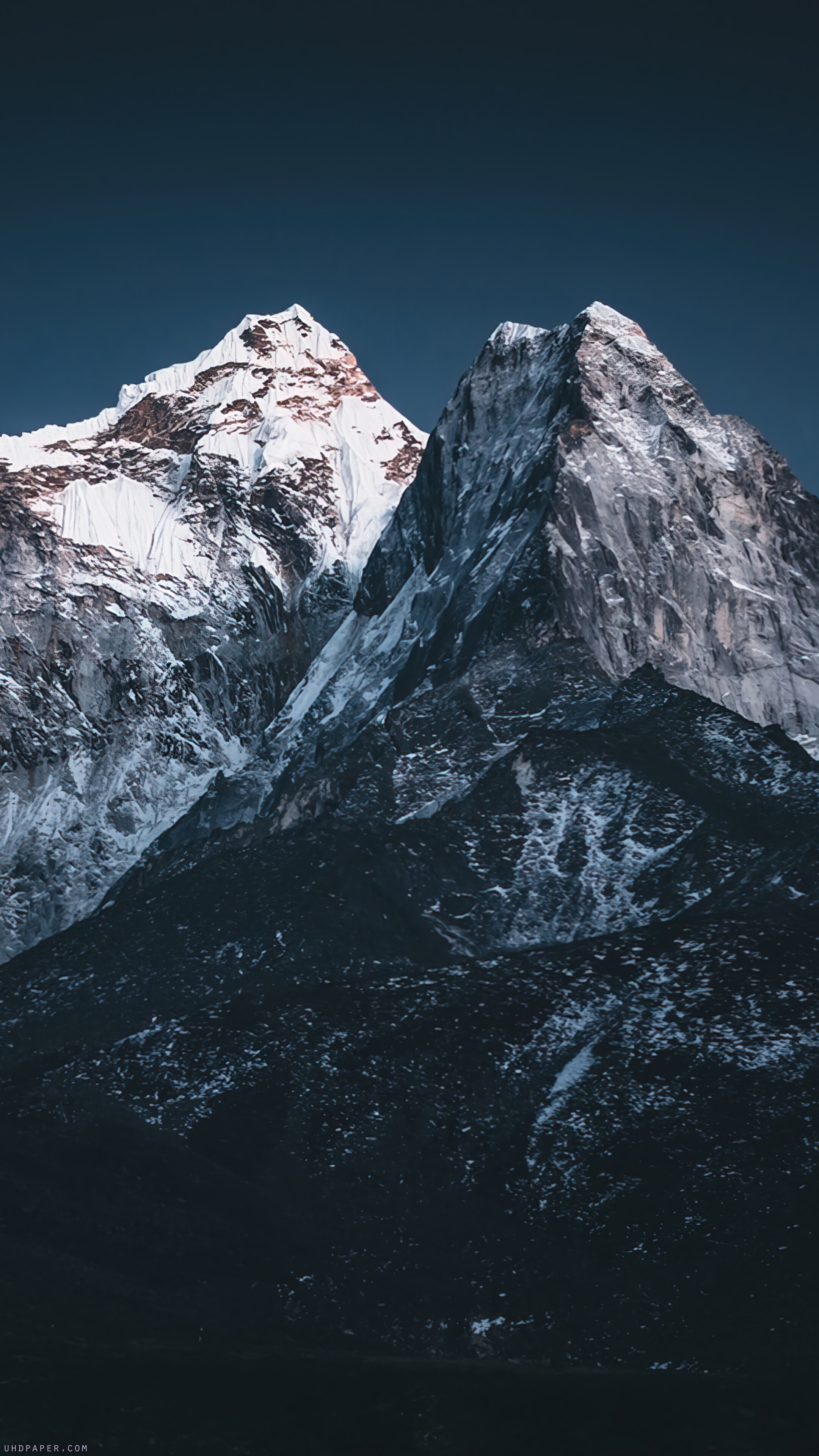 Snowy Mountain Scenery 4K Wallpaper